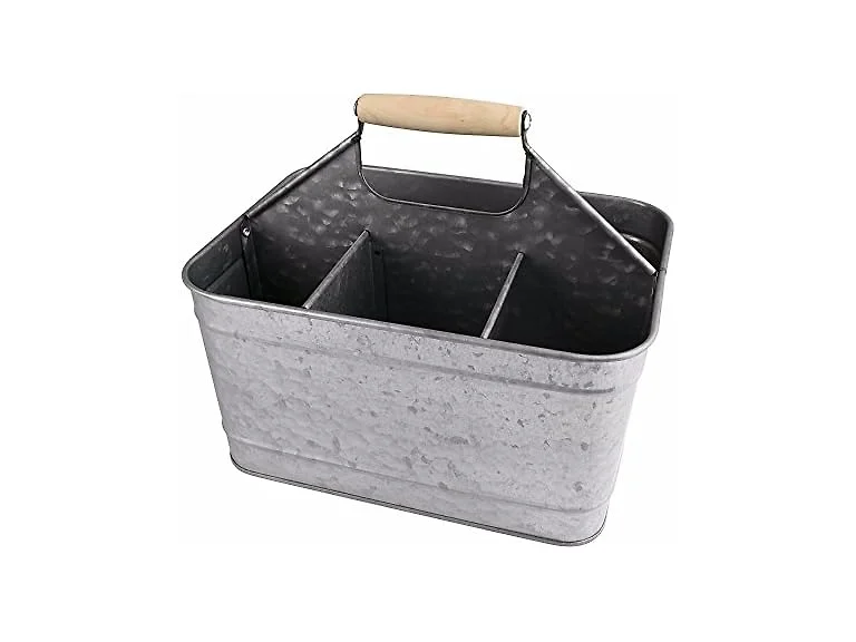 Benzara Galvanized Metal Sturdy Carry A