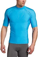 Kanu Surf Men's Fiji Rashguard Shirt, Aqua, X-Large