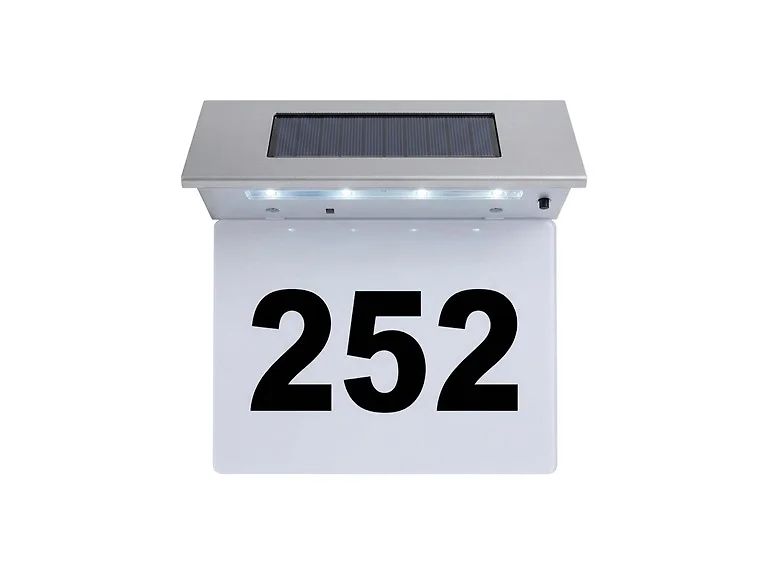 Solar Address Sign-Stainless Steel
