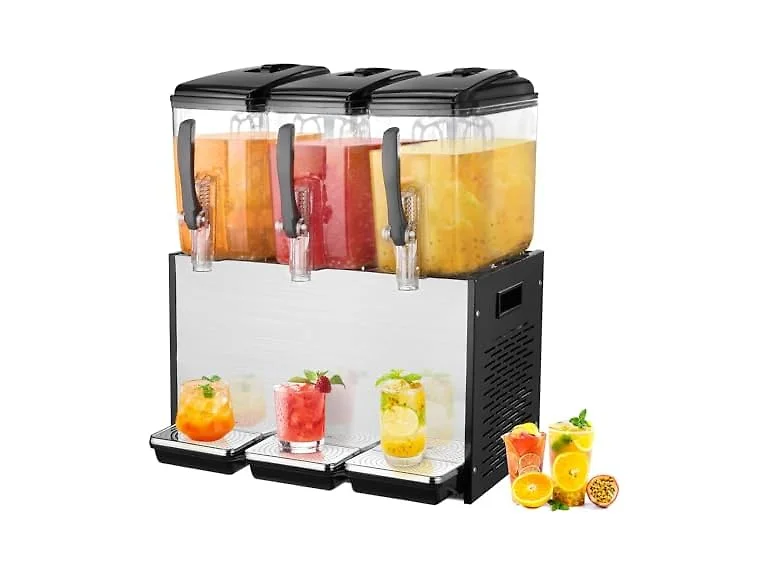 Commercial Beverage Dispenser, 3 Tanks 12 L