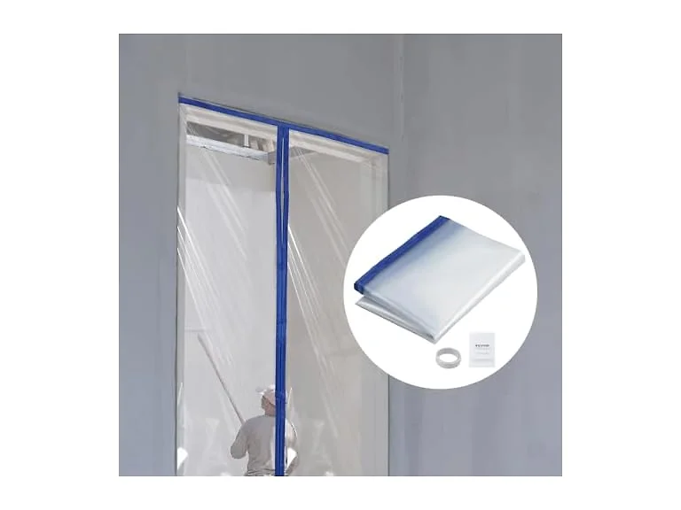 Dust Barrier, 7.5 x 4 ft Dust Barrier Door Kit