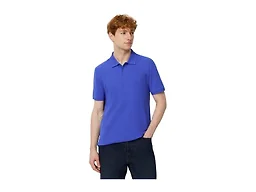 Amazon Essentials Men's Slim-Fit Short-Sleeve Cotton Pique Polo Shirt, Blue, XX-Large