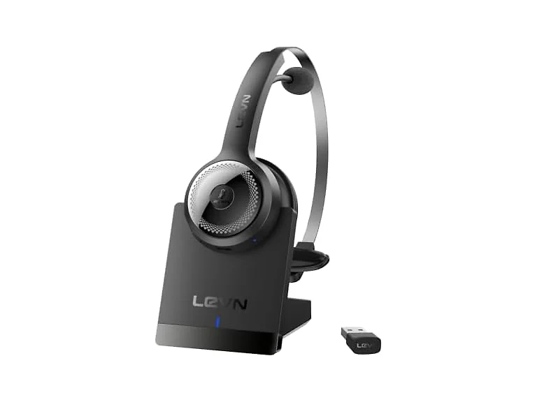 LEVN Wireless Headset AI Noise Cancel