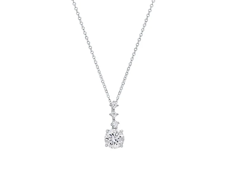 Moissanite Diamond Graduating Necklace