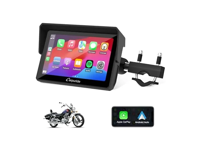 5" Motorcycle CarPlay Screen Waterproof