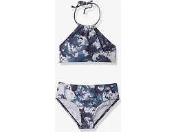 Kanu Surf Girls, Mahina UPF 50+ Beach Sport Halter Bikini 2-Piece Swimsuit, Seafoam Denim, 5