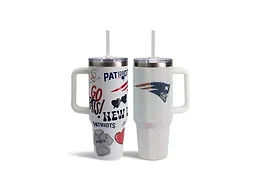 The Memory Company Officially Licensed 2-Pack Game Day Tumblers Team Spirit/Bling, New England Patriots