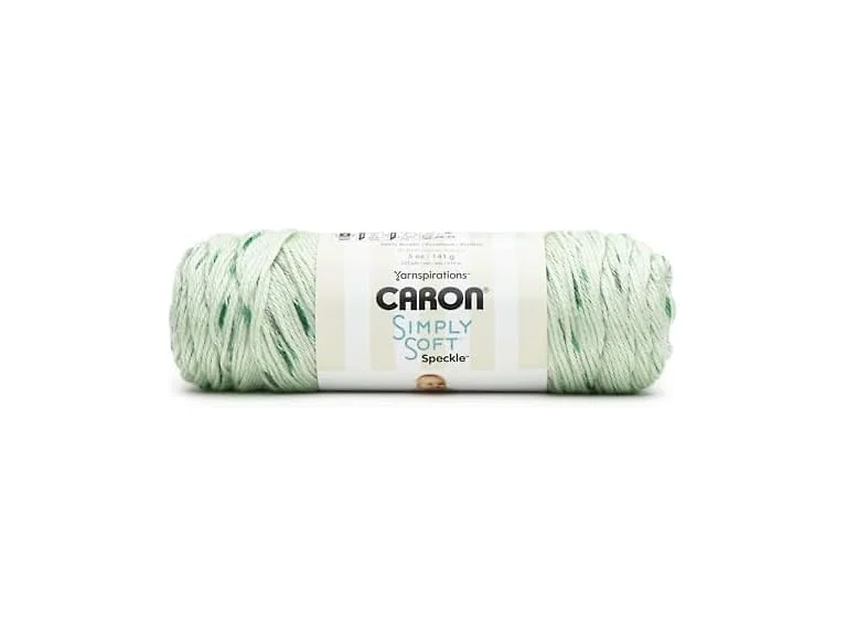 Spinrite Caron Simply Soft Speckle Yarn-White