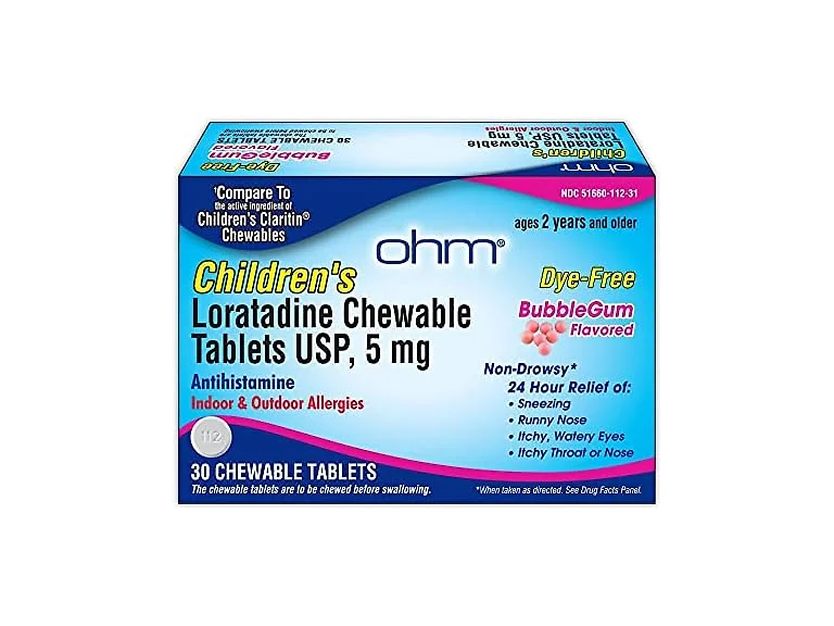 Ohm Kids Allergy Loratadine 30ct