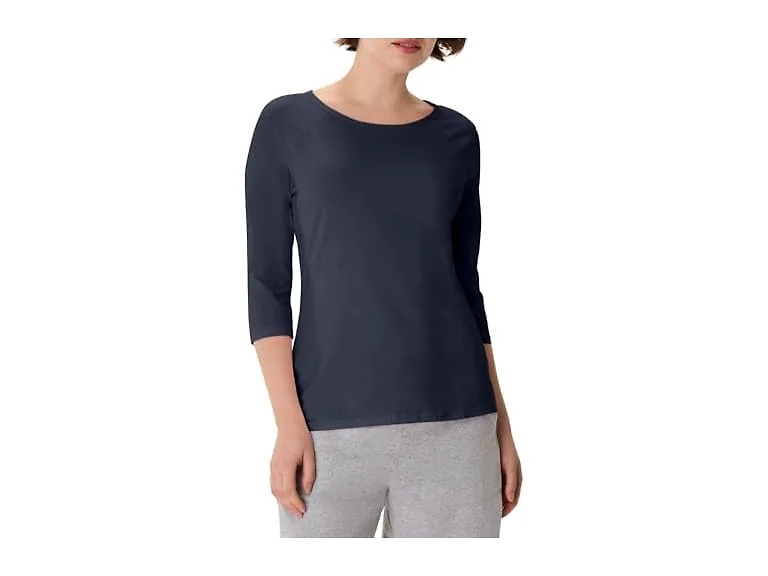 Hanes Women Stretch Cotton Raglan Sleeve Tee
