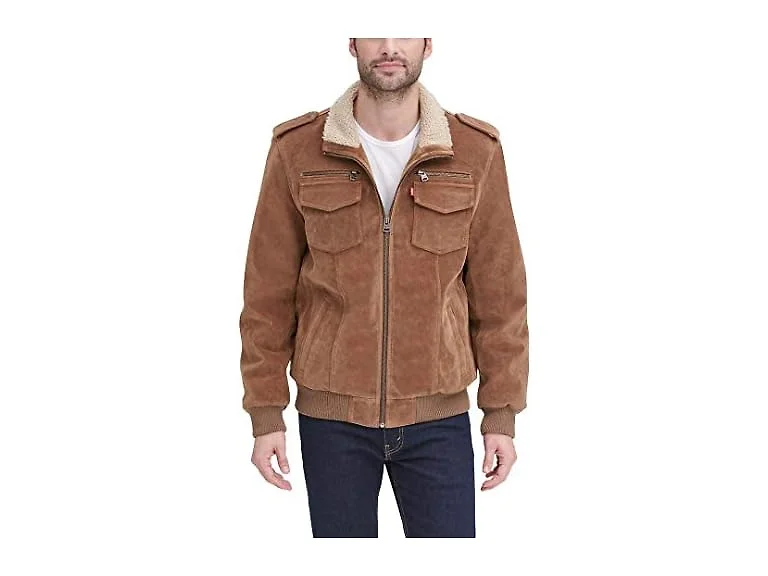 Levi's Men's Faux Leather Aviator Bomber