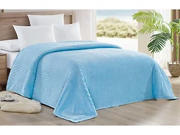 Noble House NH-Striata Lined Blanket KN- Lt. Blue Kin