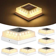Brightever B0FXLW3QNB 6-Pack 4x4 Solar Post Cap Ligh