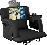 Prm Rcl Stadium Seat w Armrests - Blk