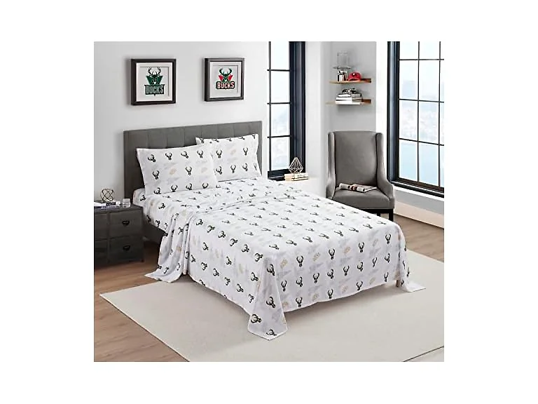 Milwaukee Bucks NBA Licensed Twin Sheet Set