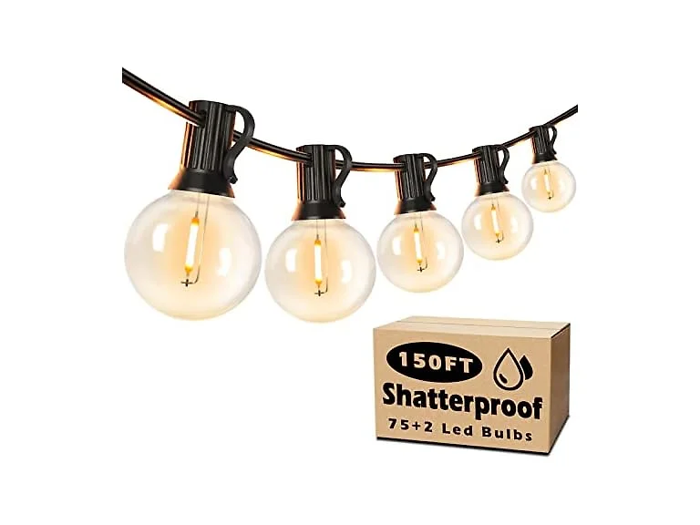 G40 Outdoor String Lights 150FT