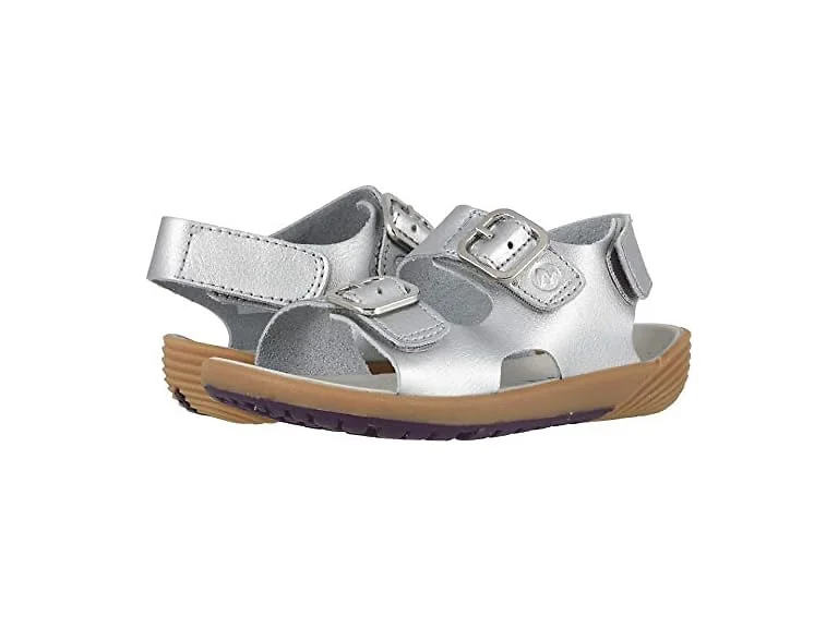 Merrell Girl's Bare Steps Sandal Sandal, silver, 085 Medium US Toddler