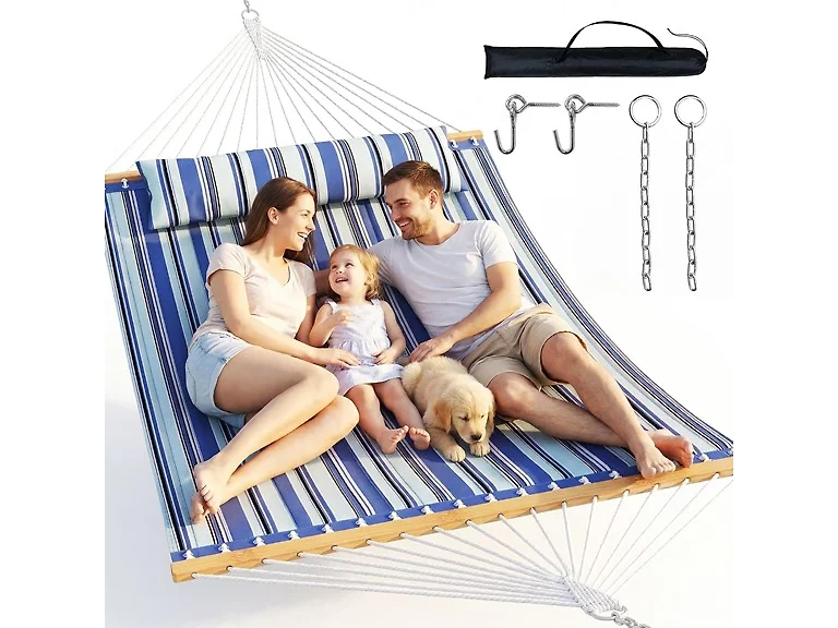 Everyfun Double Hammock with Spreader Bar - 2 Person