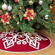 Christmas Burlap Tree Skirt 30" 2 Pack