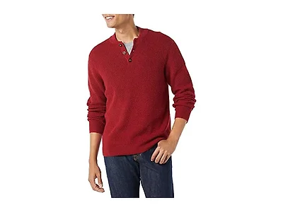 Amazon Men's Long-Sleeve Henley Sweater