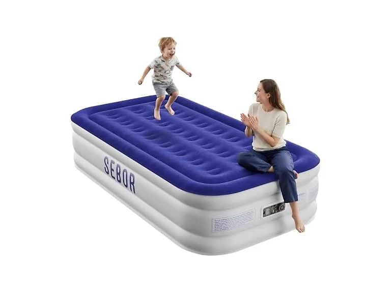 Air Mattress with Built-in Pump 18"