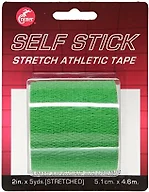 Cramer Eco-Flex Self-Stick Stretch Tape, Cohesive Tape, Flexible Elastic Sports Tape, Athletic Training Room Supplies, Easy Tear & Self-Adherent Bandage Wrap, Single 5 Yard Roll, Neon Green