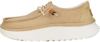 Hey Dude Womens Shoes, Wendy Peak Baja Stripe, Tan, 40