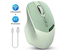 3P 3PX-BTMOUSE-GRY 2.4G+BT Dual Mode Wireless Mou