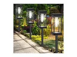 BesLowe KN0001 12-Pack Solar Pathway Lights, Cool Whi