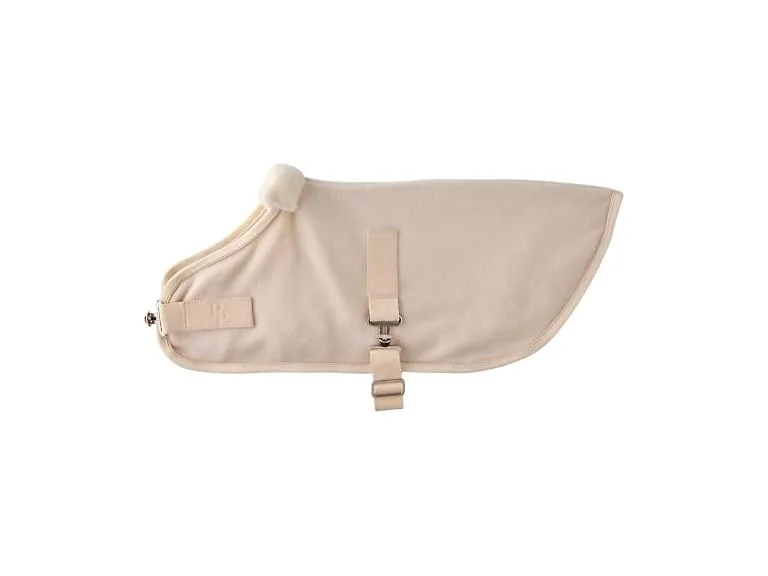 Pet Passion The Polar Fleece Coat, Almond Milk, L