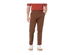Amazon Essentials Men's Classic-Fit Wrinkle-Resistant Flat-Front Chino Pant, Brown, 31W x 32L