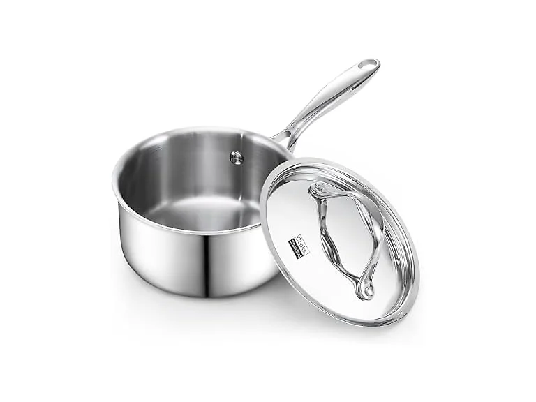 Cooks Standard Multi-Ply Clad 1.5 Quart Stainless Steel Saucepan