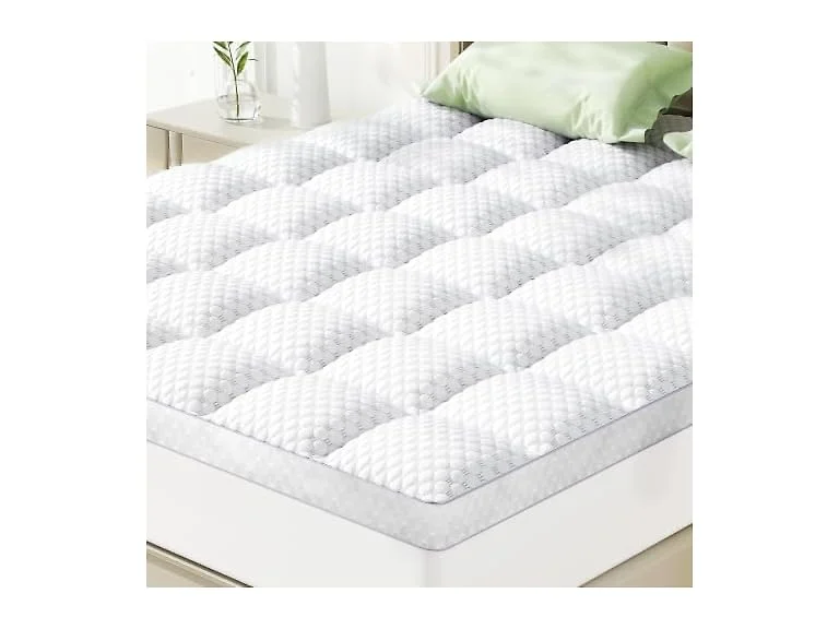 BEDELITE 3" Pillow Top Topper, White