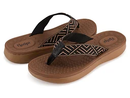 Floopi FLOOPI-551-BLK/TN-10 10 Floopi Womens Aztec Knit Fl