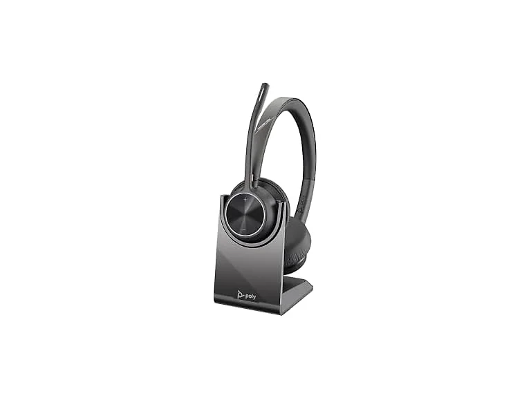 Plantronics Voyager 4320 UC Bluetooth On Ear Computer Headset, Black and Gray (Open Box)