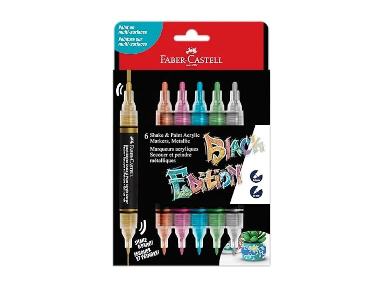Faber-Castell Shake & Paint Markers: Metallic