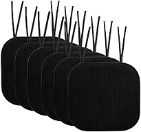 Sweet Home Collection SHC-TIECPMF6PKBLK 6-Pack Honey