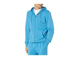 Amazon Essentials Men's Long-Sleeve French Terry Full-Zip Hoodie Sweatshirt (Available in Big & Tall), Turquoise Blue, XX-Large