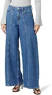 The Drop Women's Frida Relaxed Fit Jeans, Medium Indigo, 41, Plus Size