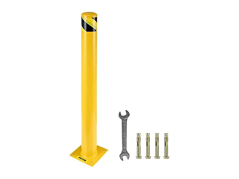 VEVOR Safety Bollard 48"x4.5" Safety Barrier Bollard 4-1/2" OD 48" Hei