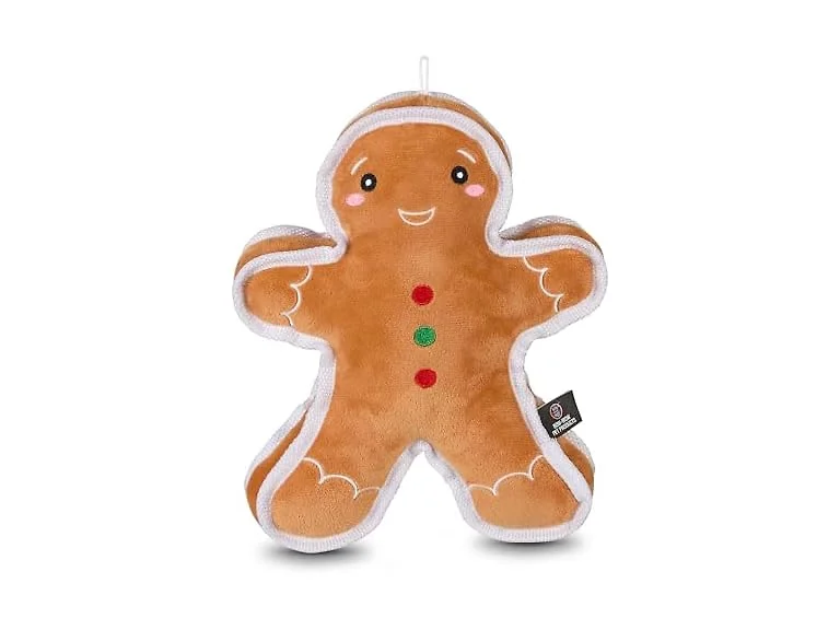 Bow Wow Pet Holiday Gingerbread Gusset Squeaky Toy