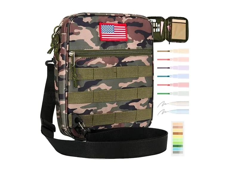 Bafei Tactical Bible Cover 4pc w/ShoulderStrap