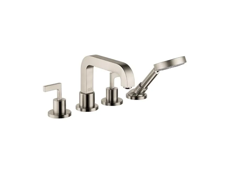 AXOR Citterio Modern 2-Handle 16" Wide Roman Tub Filler