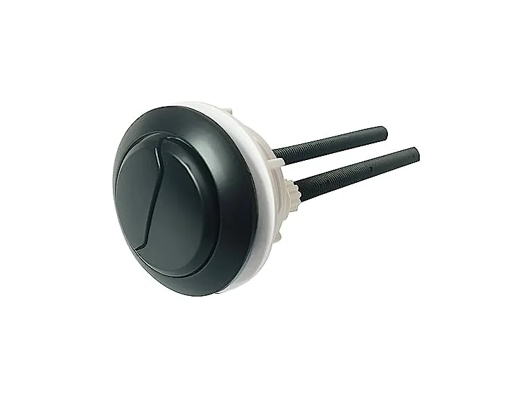 Matte Black Toilet Push Button Round 48mm Thread D