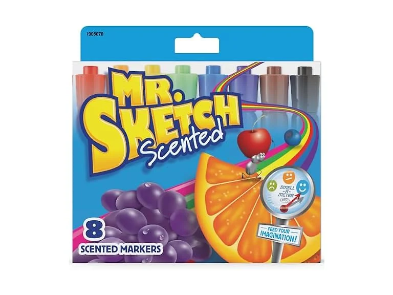 Mr. Sketch Scented Markers, Chisel Tip, Assort