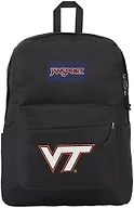 JanSport NCAA Officially Licensed Backpack, Virginia Tech Hokies, Superbreak Plus with Padded 15'' Laptop Sleeve, Spacious Computer Bag for Men & Women, Durable Daypack with Bottle Pocket, Black