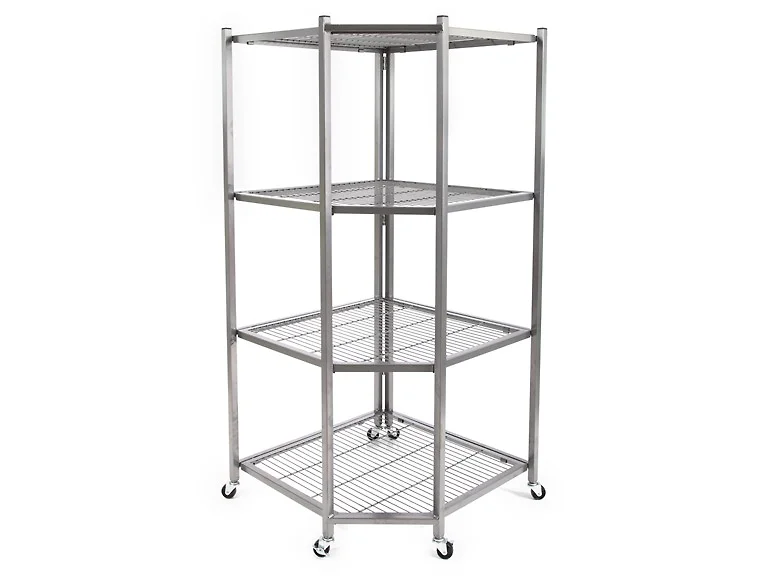 Origami R5C-PEWTER Corner 4-Shelf Rack