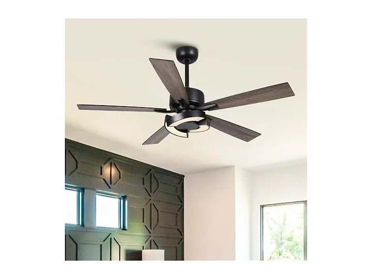 Parrot Uncle F6366BK-PU 52 Inch Ceiling Fans with Light