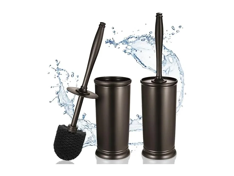 2 Pack Toilet Bowl Brush Holder Set