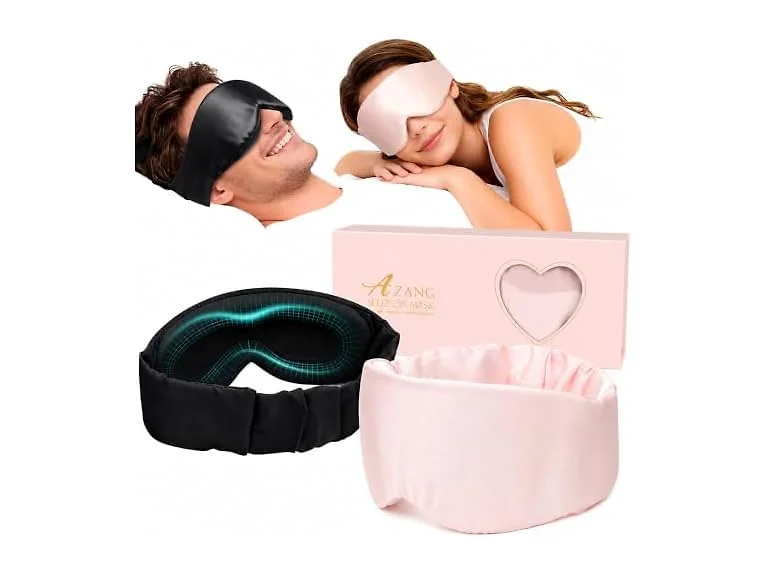 Azang Silk Sleep Mask for Women & Men, 3D